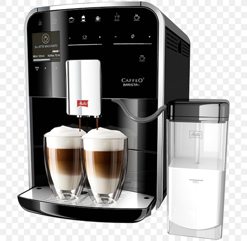 Coffeemaker Cafe Melitta CAFFEO Barista T, PNG, 800x800px, Coffee, Barista, Brewed Coffee, Cafe, Coffee Bean Download Free