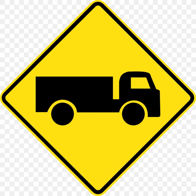 Traffic Sign Warning Sign Truck Road, PNG, 1024x1024px, Traffic Sign, Architectural Engineering, Area, Construction Site Safety, Driving Download Free