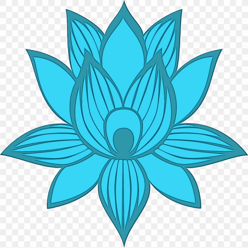 Blue Aqua Teal Turquoise Symmetry, PNG, 1316x1320px, Watercolor, Aqua, Blue, Lotus Family, Paint Download Free