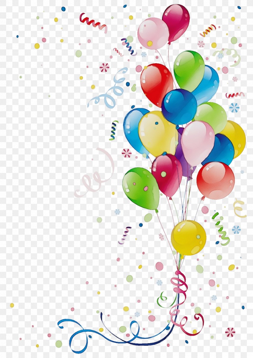 Happy Birthday To You, PNG, 905x1280px, Watercolor, April, Balloon, Birthday, Congratulations Download Free