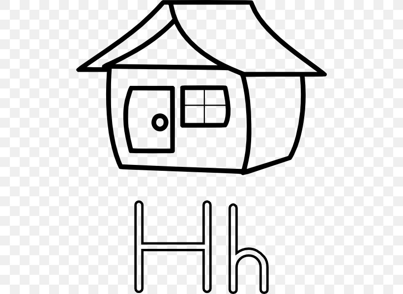 House Black And White Clip Art, PNG, 510x599px, House, Area, Art, Black, Black And White Download Free