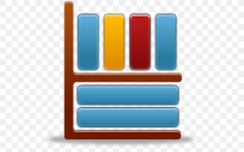 Library Shelf Information Bookcase, PNG, 512x512px, Library, Blue, Book, Bookcase, Brand Download Free