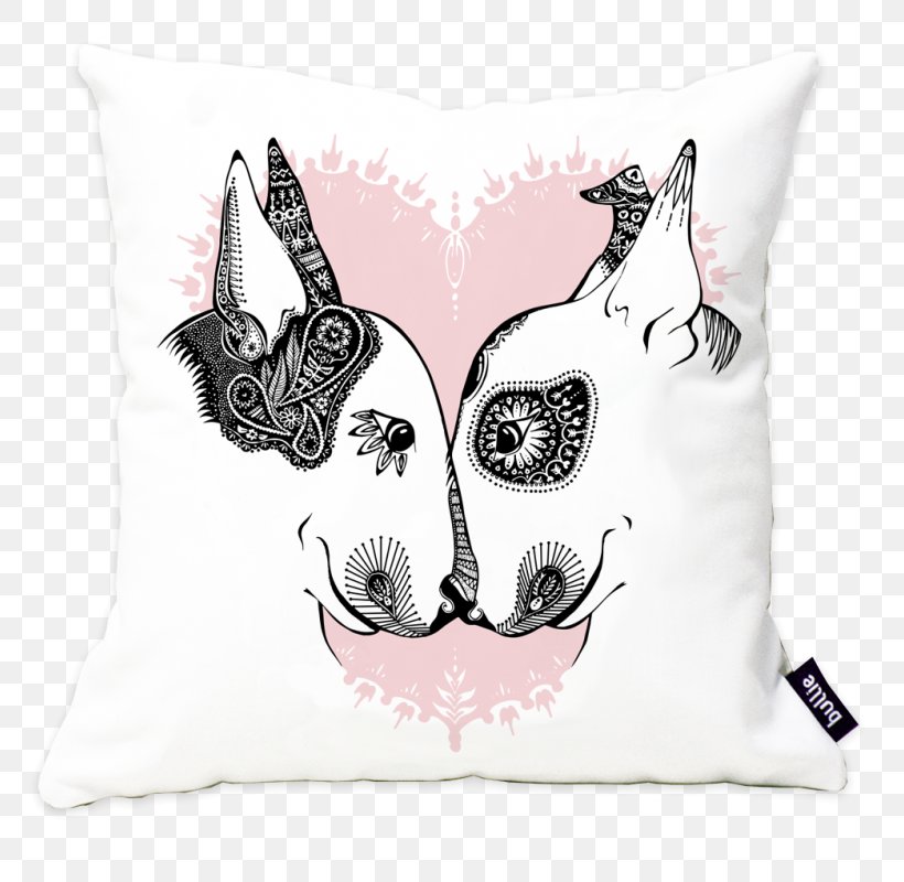 Miniature Bull Terrier Cushion Animal, PNG, 800x800px, Watercolor, Cartoon, Flower, Frame, Heart Download Free