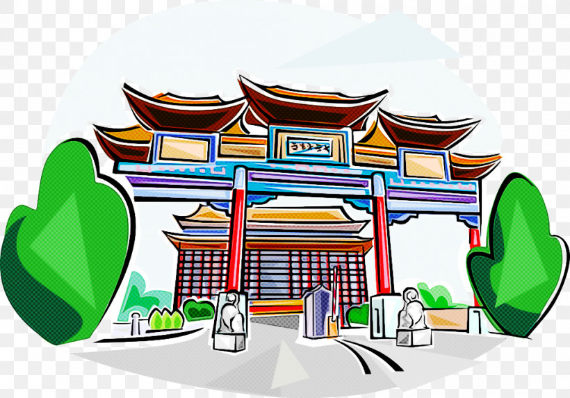 Architecture Property Chinese Architecture Cartoon Temple, PNG, 1001x700px, Architecture, Building, Cartoon, Chinese Architecture, Facade Download Free