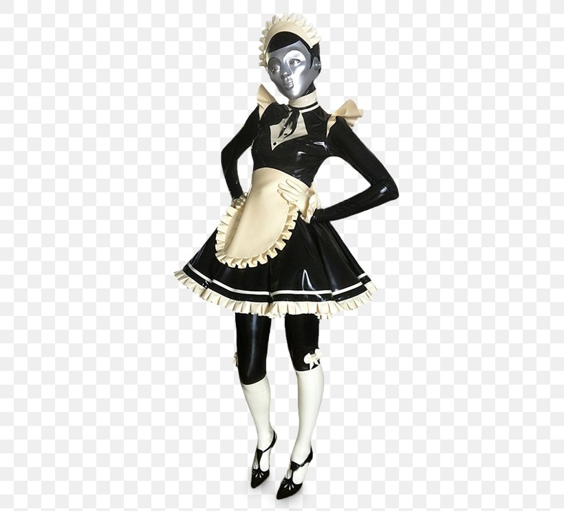 Costume French Maid Dress Clothing Latex, PNG, 576x744px, Watercolor, Cartoon, Flower, Frame, Heart Download Free