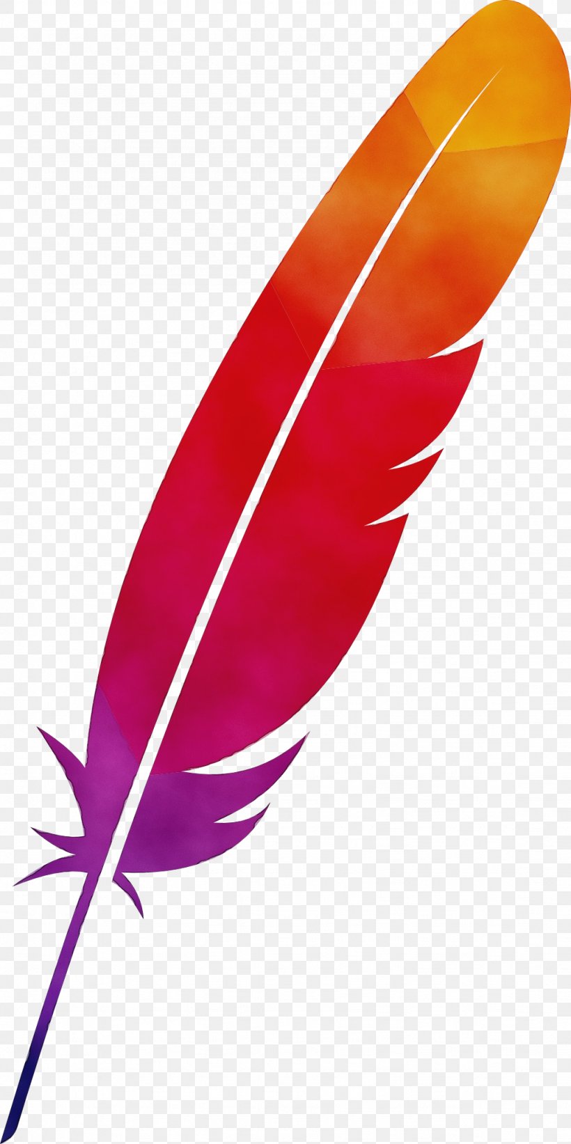 Feather, PNG, 1024x2052px, Watercolor, Feather, Leaf, Logo, Paint Download Free