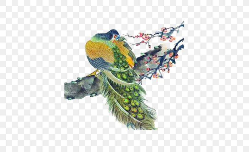 Painting, PNG, 500x500px, Painting, Beak, Bird, Chinese Painting, Fauna Download Free