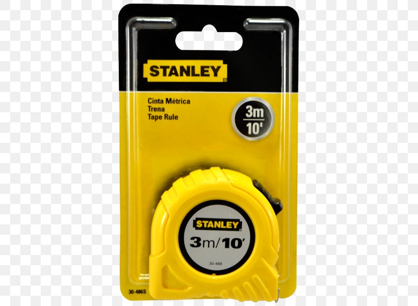 Stanley Hand Tools Tape Measures Plastic Ruler, PNG, 600x600px, Tool, Adhesive Tape, Box, Furniture, Hardware Download Free