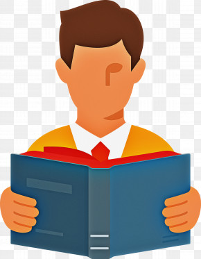 Teacher Reading Book PNG