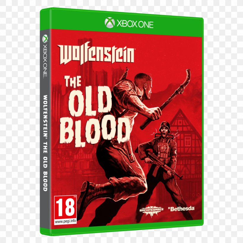 Wolfenstein: The Old Blood Video Games Xbox One Bethesda Softworks, PNG, 1024x1024px, Wolfenstein The Old Blood, Bethesda Softworks, Brand, Game, Playstation 4 Download Free