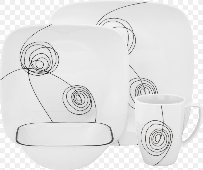 Corelle Brands Tableware Plate CorningWare, PNG, 2557x2147px, Corelle, Black And White, Bowl, Ceramic, Coffee Cup Download Free