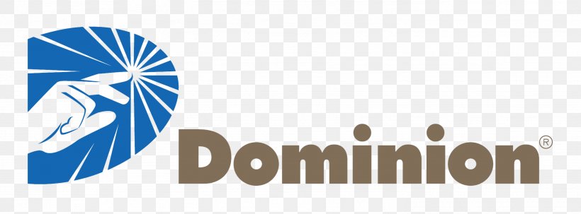 Logo Dominion Virginia Power Dominion Surry Power Station Dominion East Ohio Gas Brand, PNG, 2938x1089px, Logo, Blue, Brand, Business, Corporation Download Free