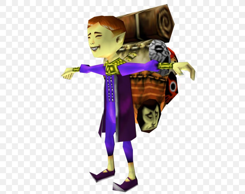 The Legend Of Zelda: Majora's Mask Nintendo 64 Happy Mask Salesman Video Game, PNG, 750x650px, Nintendo 64, Character, Fictional Character, Figurine, Happy Mask Salesman Download Free