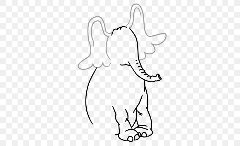 Indian Elephant Cat Drawing /m/02csf Clip Art, PNG, 500x500px, Watercolor, Cartoon, Flower, Frame, Heart Download Free