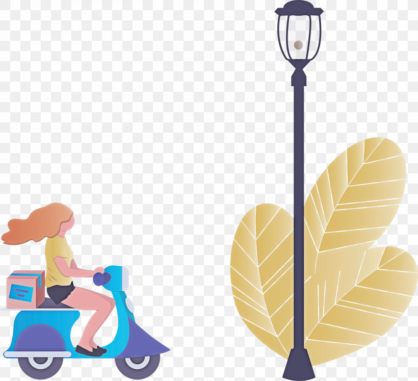 Street Light Motorcycle Delivery, PNG, 3000x2736px, Street Light, Delivery, Girl, Motorcycle, Vehicle Download Free