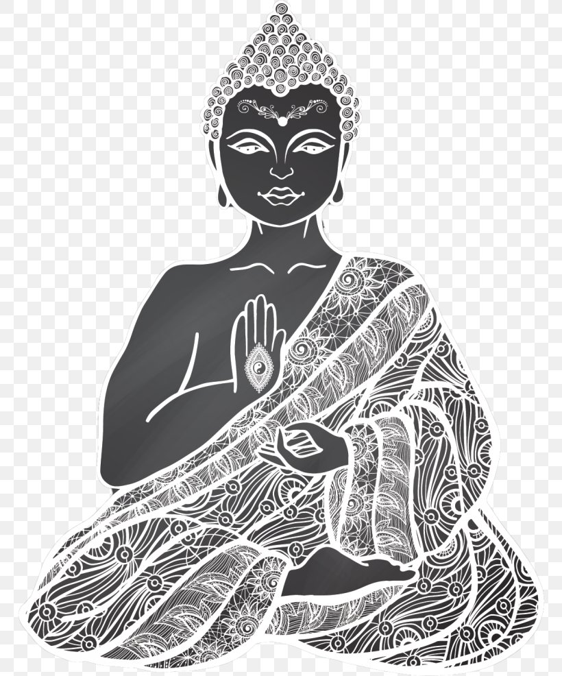 Lotus Position Drawing, PNG, 768x986px, Lotus Position, Art, Black And White, Buddhism, Costume Design Download Free