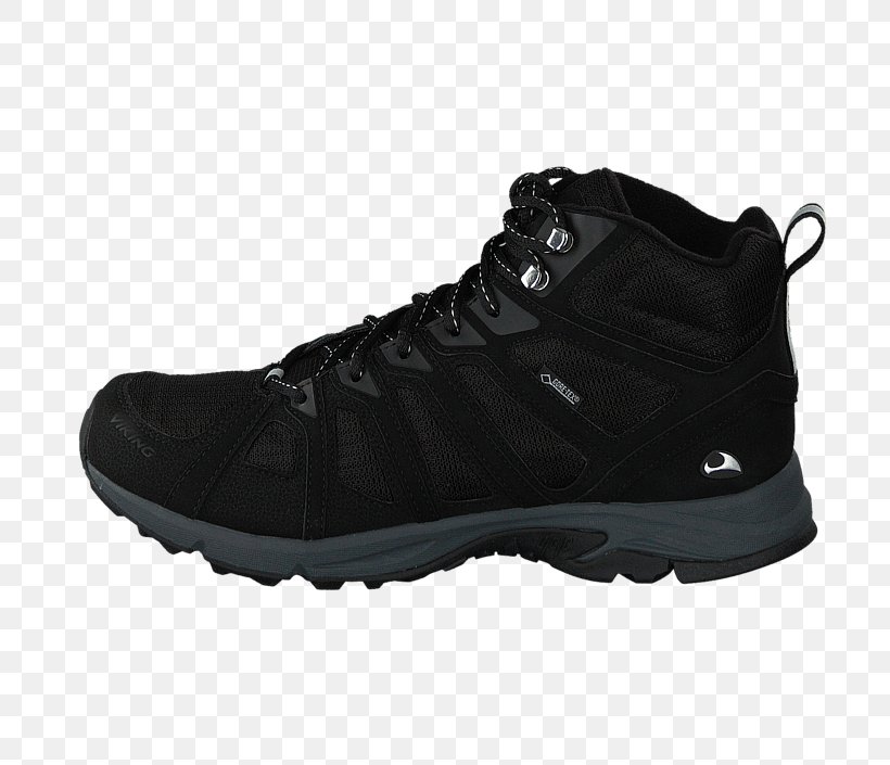 Viking Men's Footwear Impulse Mid II GTX Shoes Hiking Boot EN FANT Black Shoes Angulus Black Shoes, PNG, 705x705px, Shoe, Athletic Shoe, Basketball Shoe, Black, Boot Download Free