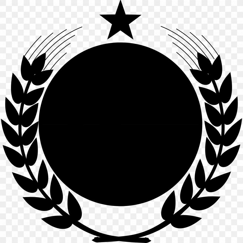 Laurel Wreath Vector Graphics Illustration Symbol, PNG, 2000x2000px, Laurel Wreath, Bay Laurel, Blackandwhite, Crest, Emblem Download Free