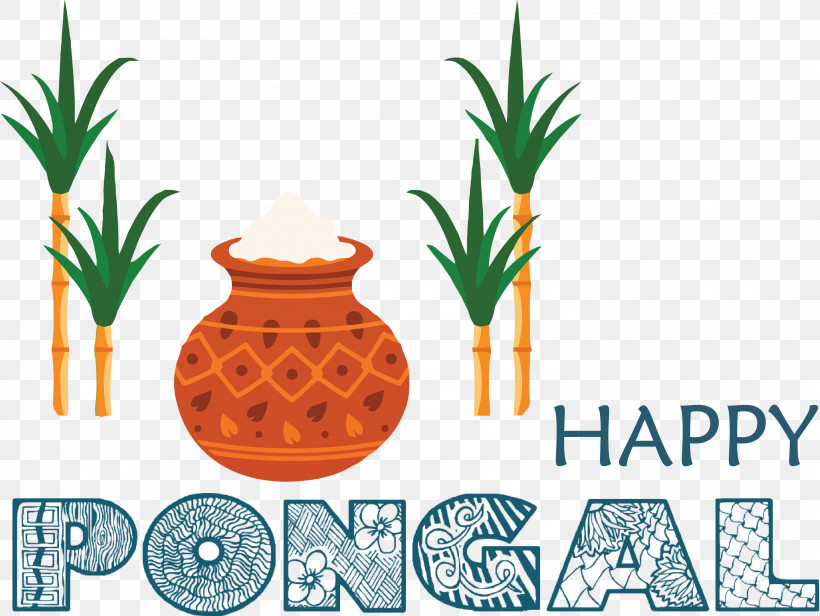 Pongal Happy Pongal, PNG, 3000x2254px, Pongal, Flower, Flowerpot, Fruit, Grasses Download Free