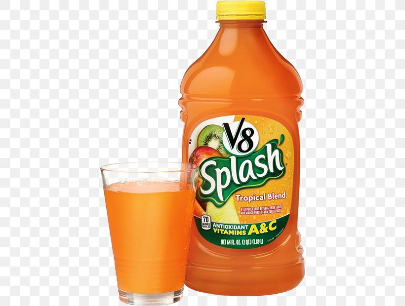 V8 Splash Mango Peach Juice Drink V8 Splash Juice Drinks Tropical Blend Orange Juice, PNG, 416x620px, Juice, Campbell Soup Company, Drink, Flavor, Food Download Free