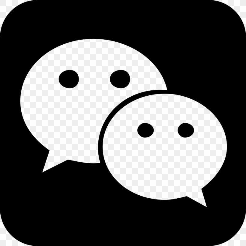 WeChat Instant Messaging, PNG, 980x980px, Wechat, Alipay, Black, Black And White, Emotion Download Free