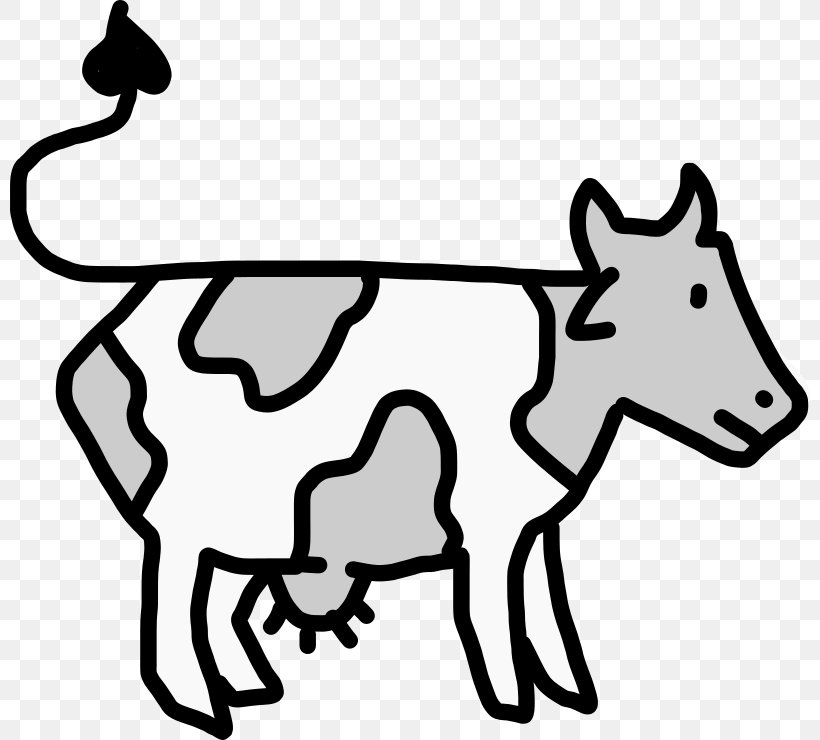 Ayrshire Cattle Dairy Cattle Clip Art, PNG, 800x740px, Ayrshire Cattle, Animal Figure, Area, Artwork, Black And White Download Free