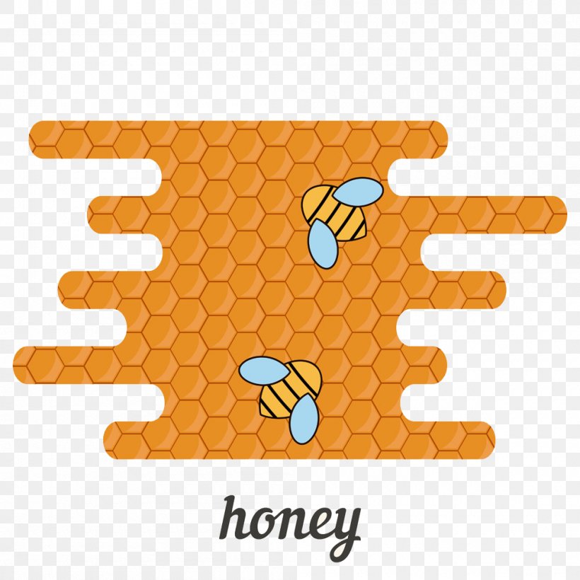 Honey Bee Honeycomb Beehive, PNG, 1000x1000px, Bee, Beehive, Beekeeping, Honey, Honey Bee Download Free