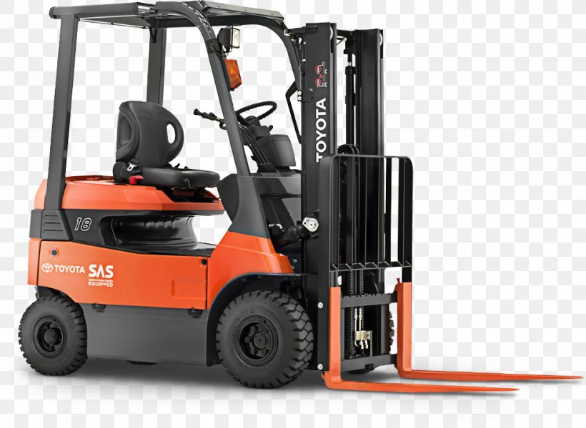 Forklift Electric Motor Toyota Material Handling, U.S.A., Inc. Machine Pallet Jack, PNG, 981x719px, Forklift, Automotive Tire, Counterweight, Electric Motor, Elevator Download Free