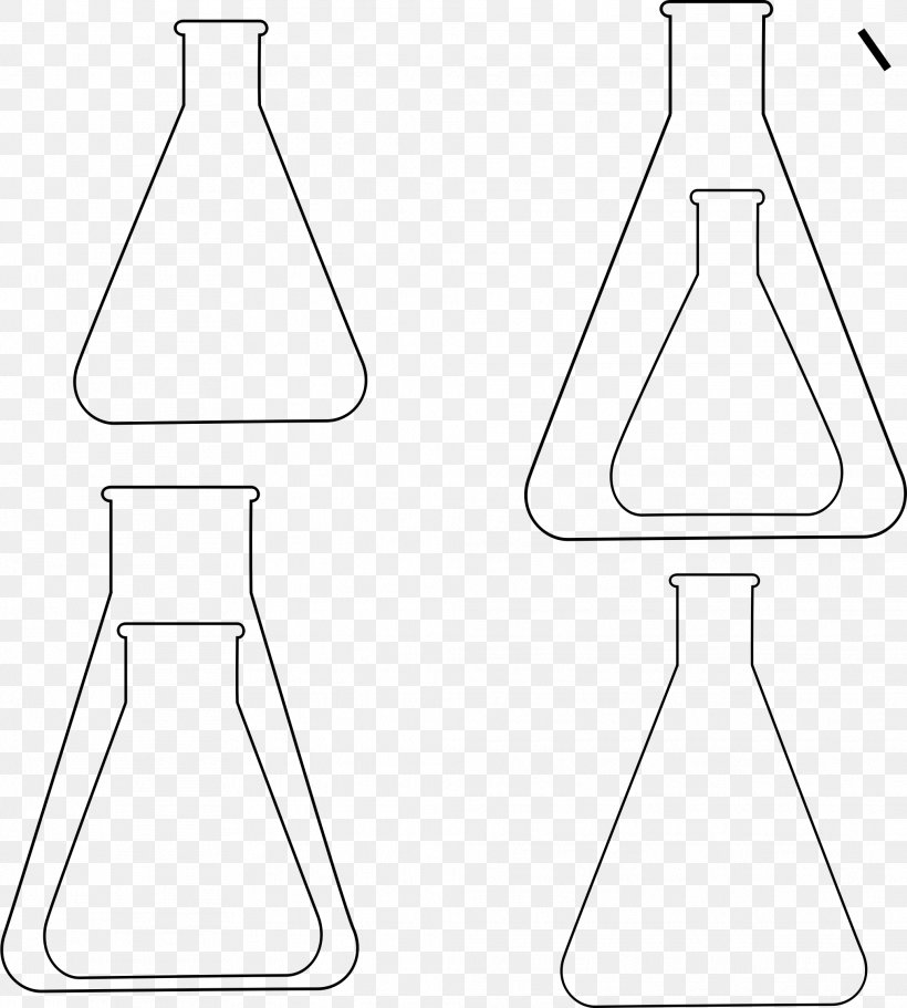 Line Art Erlenmeyer Flask Clip Art, PNG, 2029x2255px, Line Art, Area, Area M Airsoft Terrain, Black And White, Cone Download Free