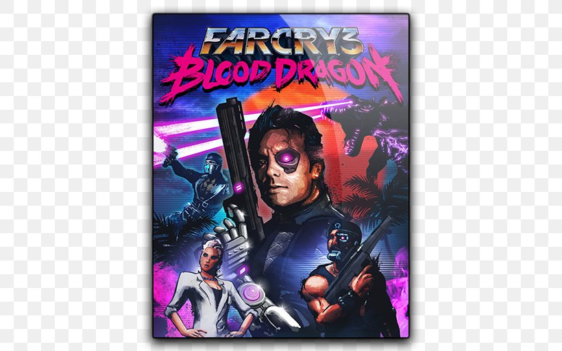 Far Cry 3: Blood Dragon Xbox 360 PlayStation 3 Xbox One, PNG, 512x512px, Far Cry 3 Blood Dragon, Action Figure, Arcade Game, Far Cry, Far Cry 3 Download Free