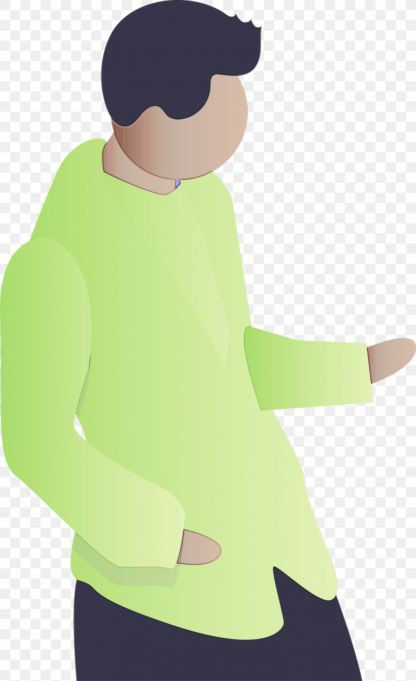 Green Sleeve Standing Shoulder Cartoon, PNG, 1832x3000px, Abstract Man, Arm, Cartoon, Cartoon Man, Child Download Free