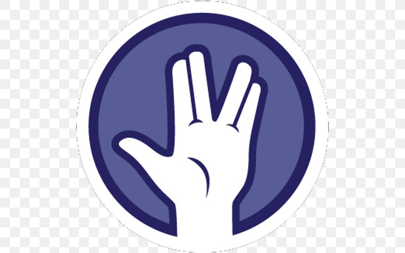 Lizard Spock Rock–paper–scissors Vulcan Salute Clip Art, PNG, 512x512px, Spock, Android, Big Bang Theory, Blue, Finger Download Free