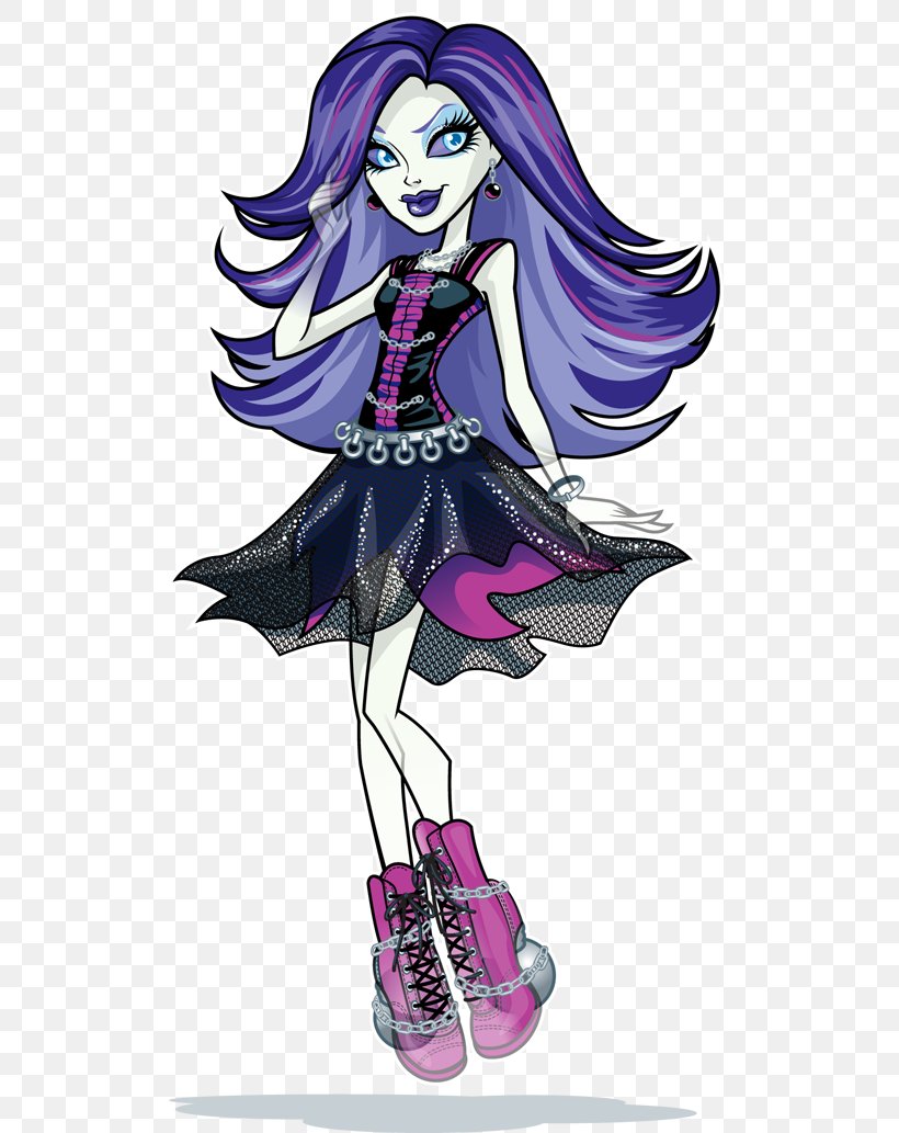 Monster High Spectra Vondergeist Daughter Of A Ghost Doll Frankie Stein, PNG, 530x1033px, Watercolor, Cartoon, Flower, Frame, Heart Download Free