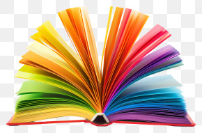Open Book - Open Colorful Book Illustration PNG