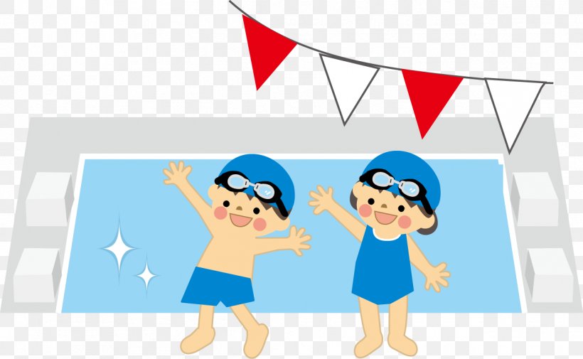 Swimming Pool 中学校 Towel Child, PNG, 1266x781px, Swimming Pool, Area, Blue, Cartoon, Child Download Free