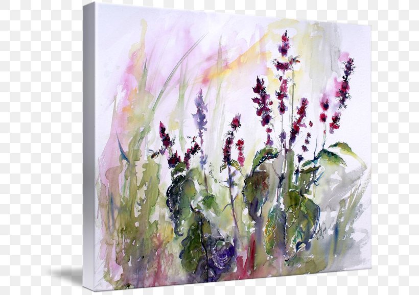 Watercolor Painting English Lavender Still Life Herb Art, PNG, 650x578px, Watercolor Painting, Abstract Art, Acrylic Paint, Art, Canvas Download Free