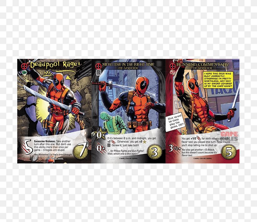 Deadpool Deck-building Game Upper Deck Legendary Playing Card, PNG, 709x709px, Deadpool, Action Figure, Board Game, Card Game, Card Sleeve Download Free