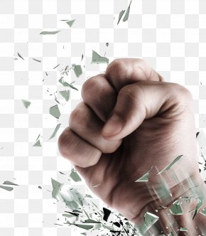 Fist Smashed Glass - Fist PNG