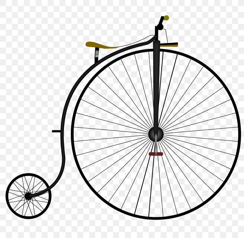 Penny-farthing Bicycle Wheels History Of The Bicycle, PNG, 800x800px, Pennyfarthing, Area, Bicycle, Bicycle Accessory, Bicycle Drivetrain Part Download Free