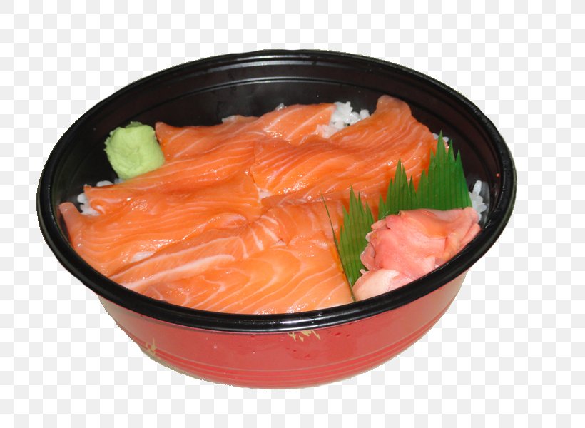 Sashimi Smoked Salmon Sushi Donburi Tekkadon, PNG, 800x600px, Sashimi, Asian Food, Coulibiac, Cuisine, Dish Download Free