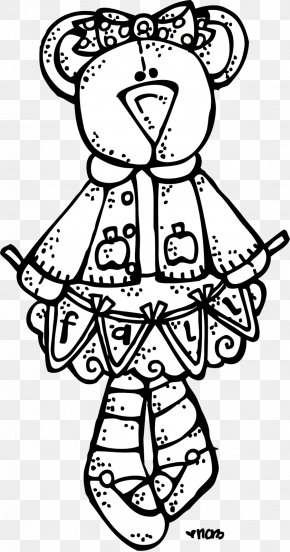 Autumn - Black And White Line Art Clip Art PNG