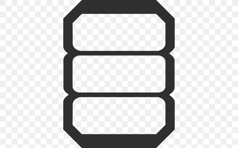 Database, PNG, 512x512px, Database, Black, Black And White, Computer Font, Data Download Free