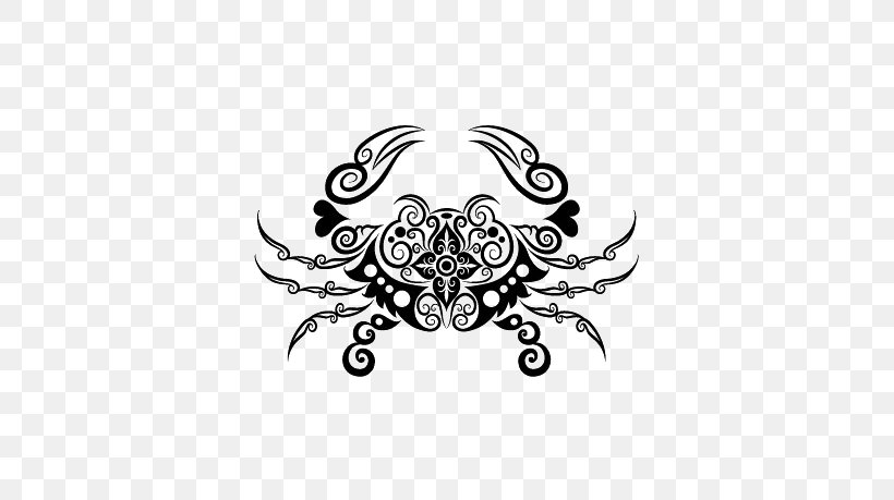Crab Drawing Tattoo, PNG, 595x459px, Crab, Art, Black, Black And White, Cancer Download Free