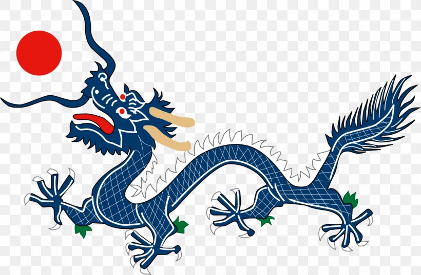 Flag Of The Qing Dynasty First Sino-Japanese War Manchuria Chinese Dragon, PNG, 1280x839px, Qing Dynasty, Art, Chinese Dragon, Dragon, European Dragon Download Free
