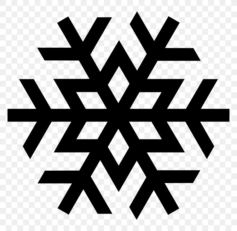 Snowflake Clip Art, PNG, 800x800px, Snowflake, Area, Black And White, Brand, Logo Download Free
