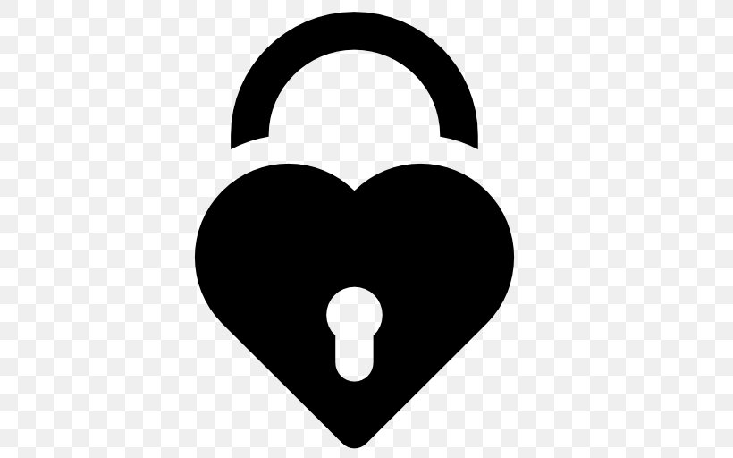 Heart Symbol Clip Art, PNG, 512x512px, Heart, Black And White, Lock, Love, Padlock Download Free