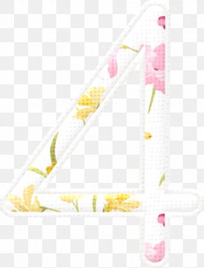 Number 4 - Digital Data Pattern PNG