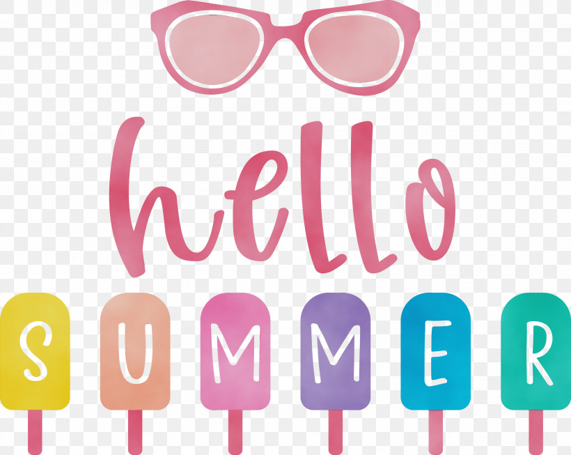 Glasses, PNG, 2999x2391px, Hello Summer, Eyewear, Geometry, Glasses, Happy Summer Download Free