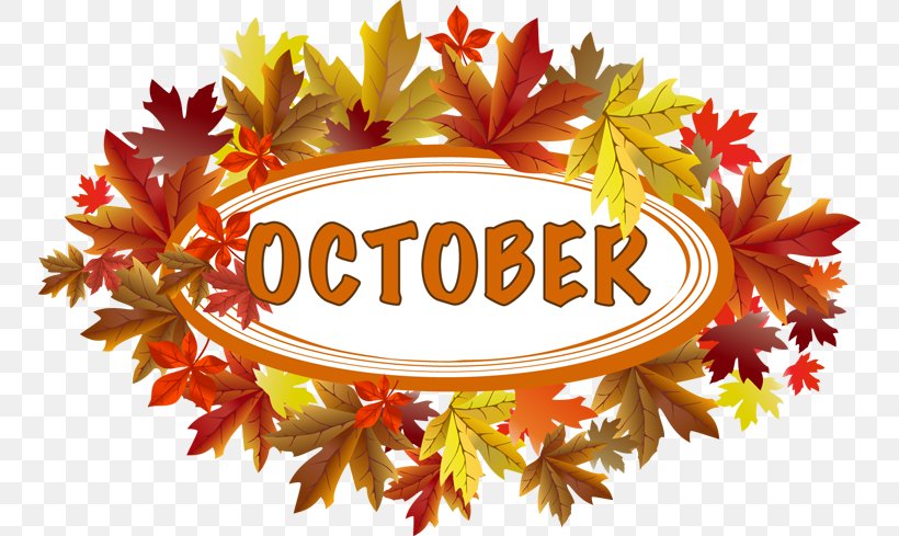 October Free Content Website Clip Art, PNG, 750x489px, October, Calendar, Document, Free Content, Leaf Download Free