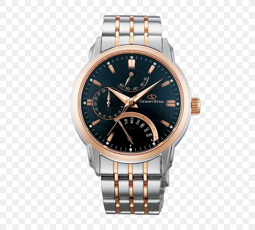 Orient Watch Power Reserve Indicator Automatic Watch Clock, PNG, 492x738px, Orient Watch, Automatic Watch, Brand, Brown, Chronograph Download Free